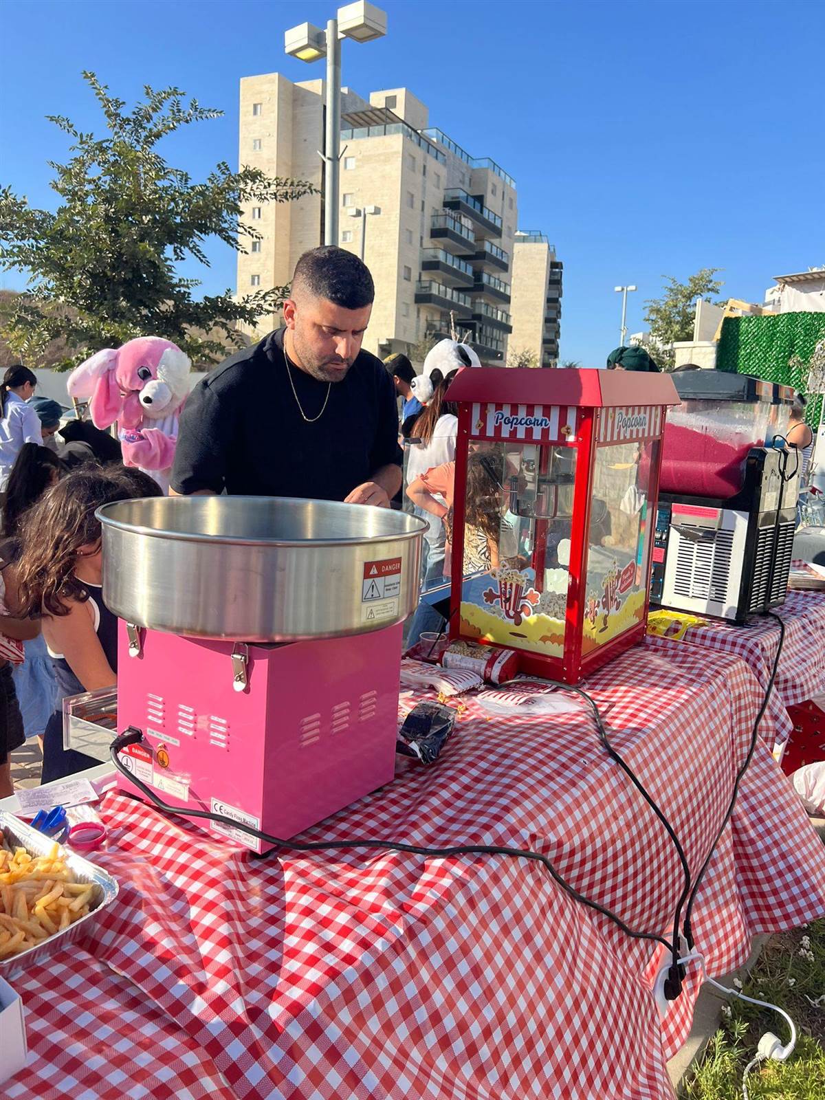 מכונת סוכר ופופקורן